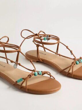 Torrid Beaded Strappy Sandal (WW) Size 10